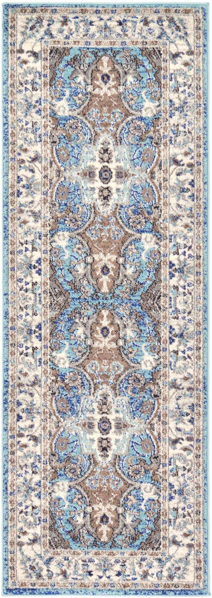 Läufer Teppich Heritage in Hellblau von Hadorn™ - Lifestyle Image