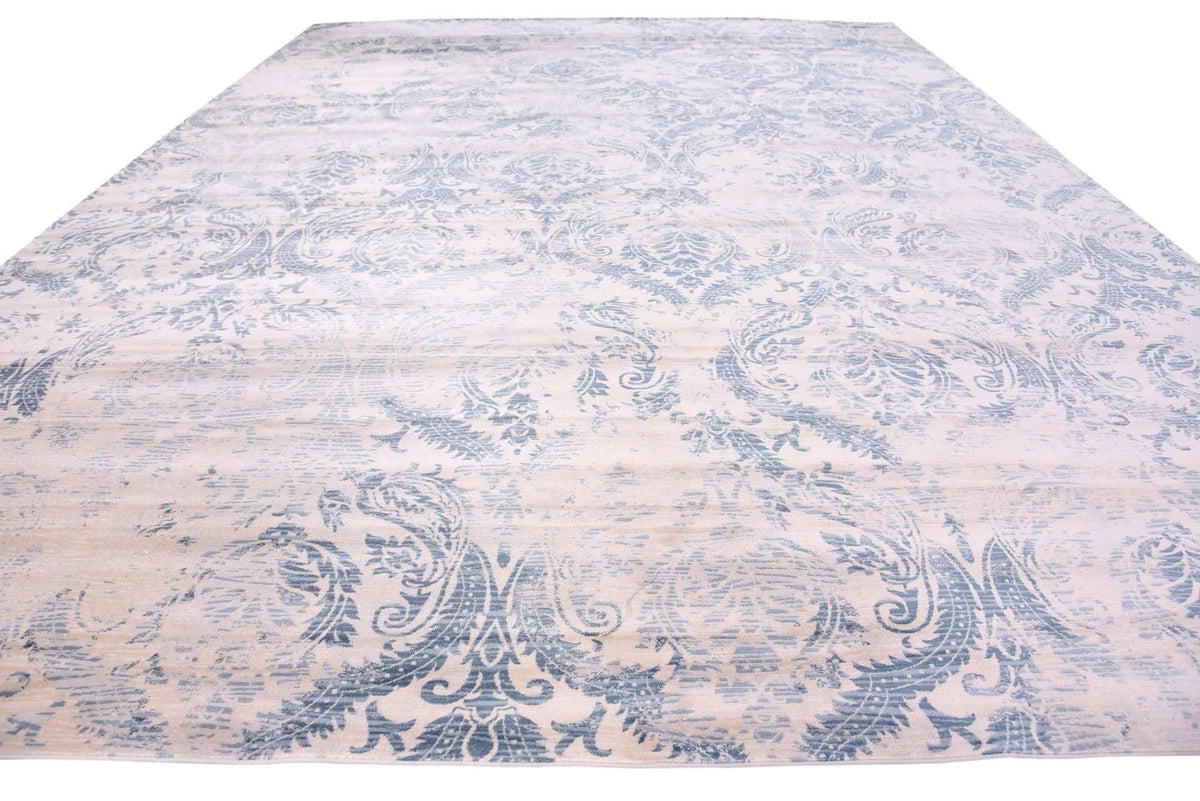 Rechteck Teppich Restoration in Blau von Hadorn™ - Lifestyle Image