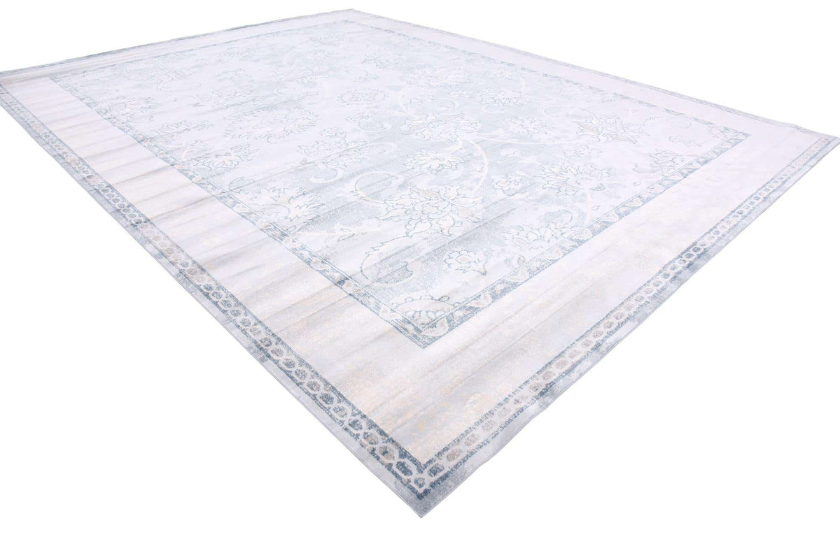 Rechteck Teppich Restoration in Hellblau von Hadorn™ - Lifestyle Image