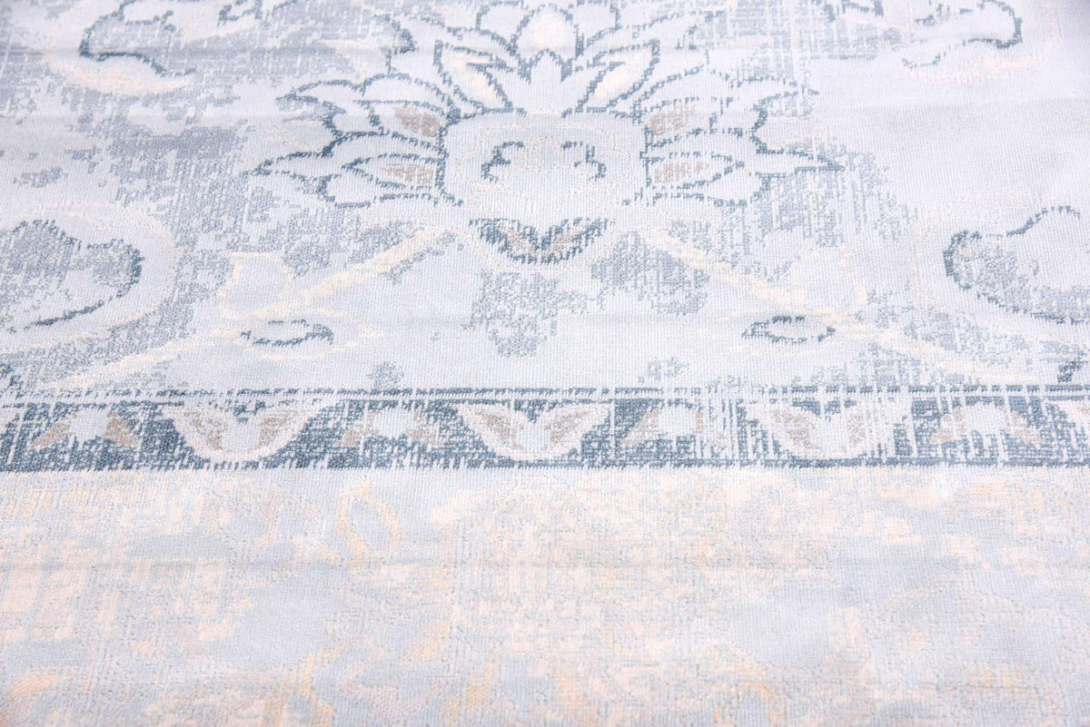 Rechteck Teppich Restoration in Hellblau von Hadorn™ - Lifestyle Image