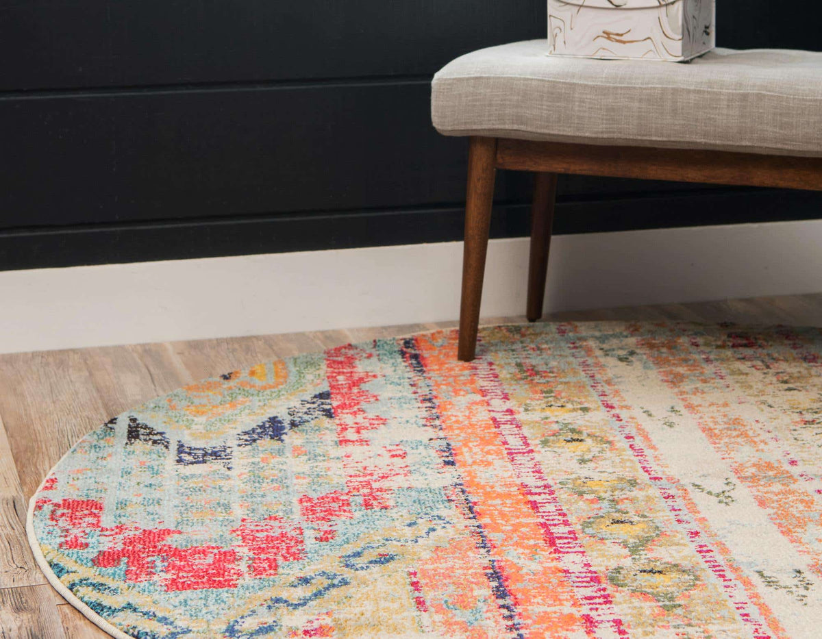 Rund Teppich Santa Fe in Mehrfarbig von Hadorn™ - Lifestyle Image