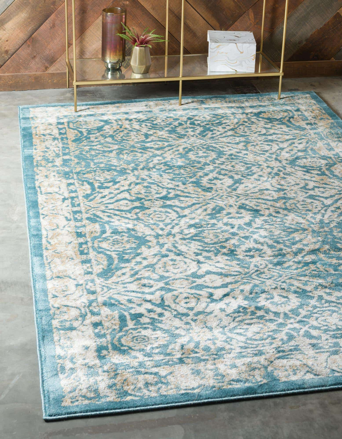 Rechteck Teppich Stockholm in Grün von Hadorn™ - Lifestyle Image