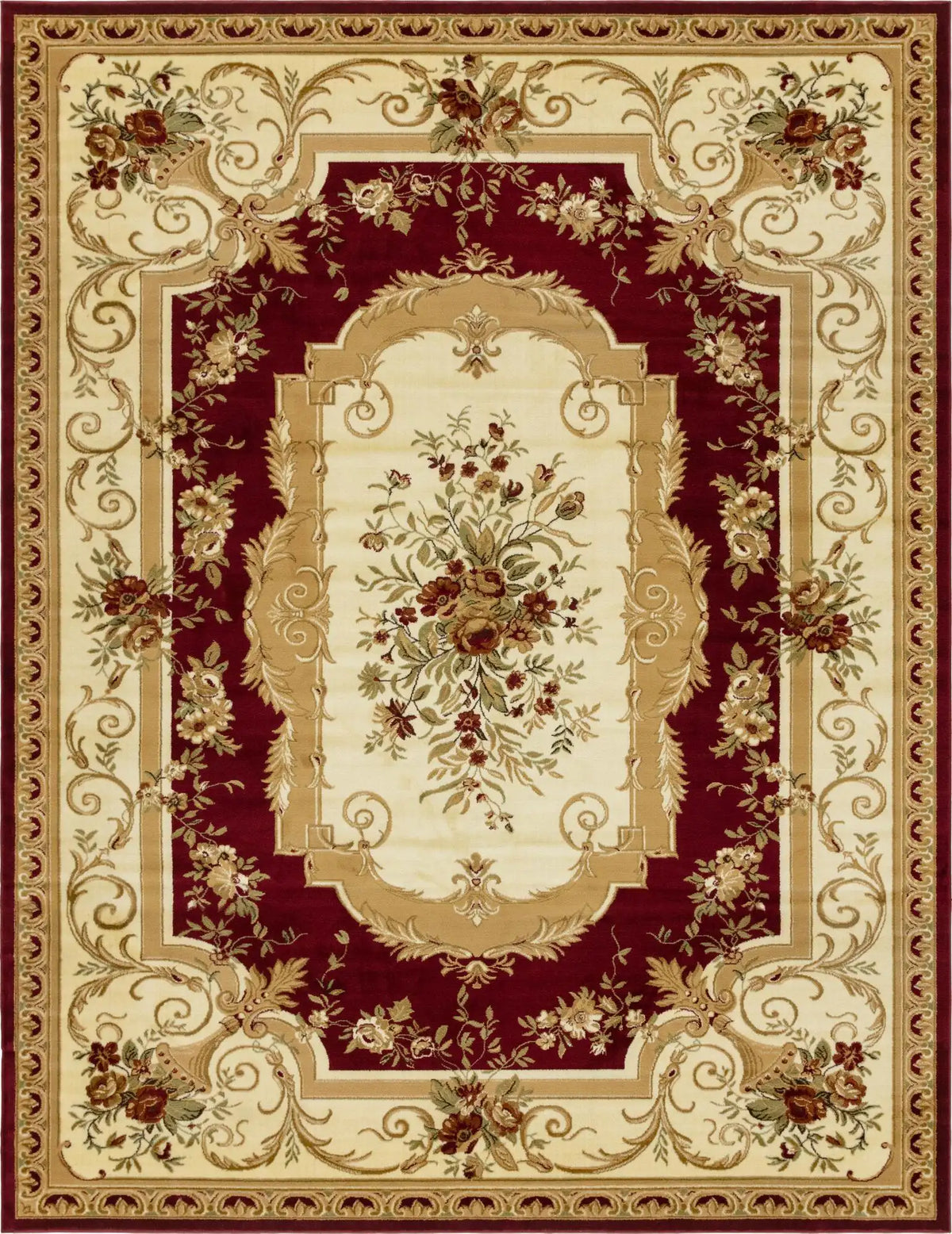 Rechteck Teppich Classic Aubusson in Rot von Hadorn™ - Lifestyle Image