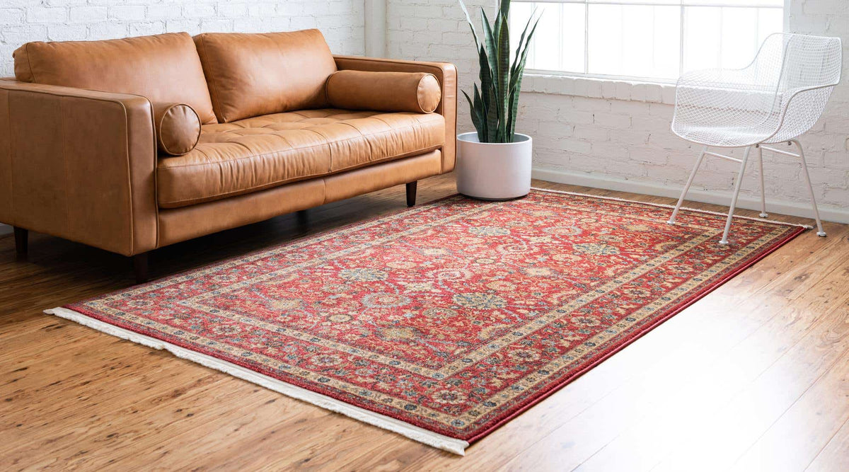 Rechteck Teppich Kensington in Rot von Hadorn™ - Lifestyle Image