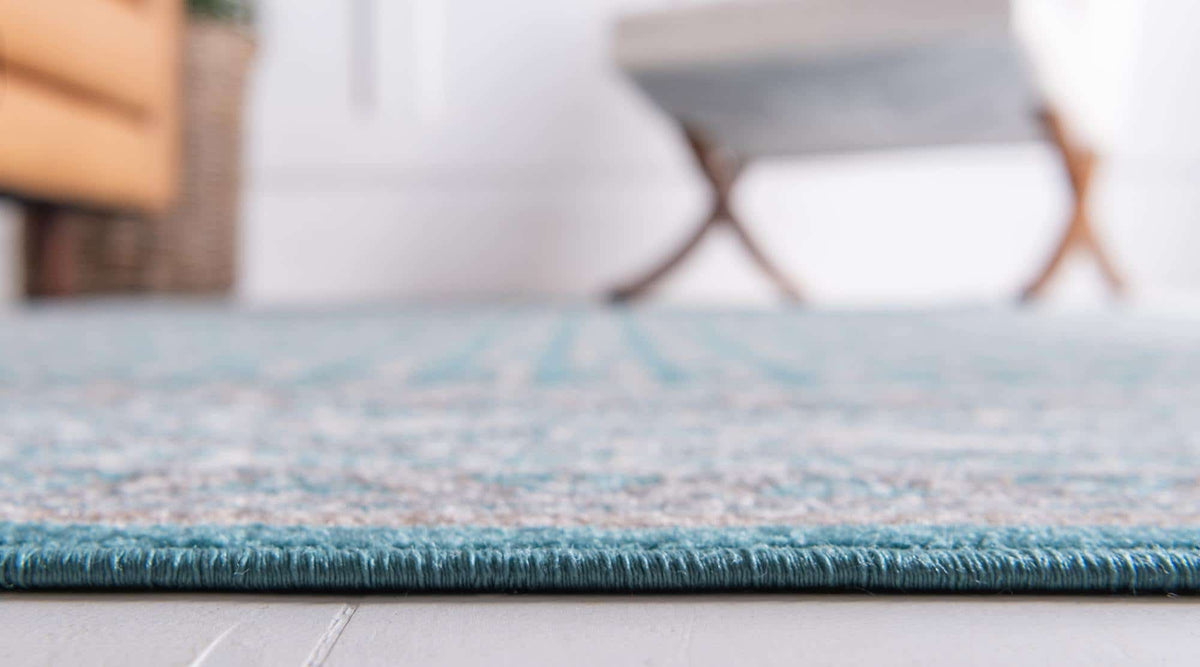 Rechteck Teppich Tribeca in Türkis von Hadorn™ - Lifestyle Image
