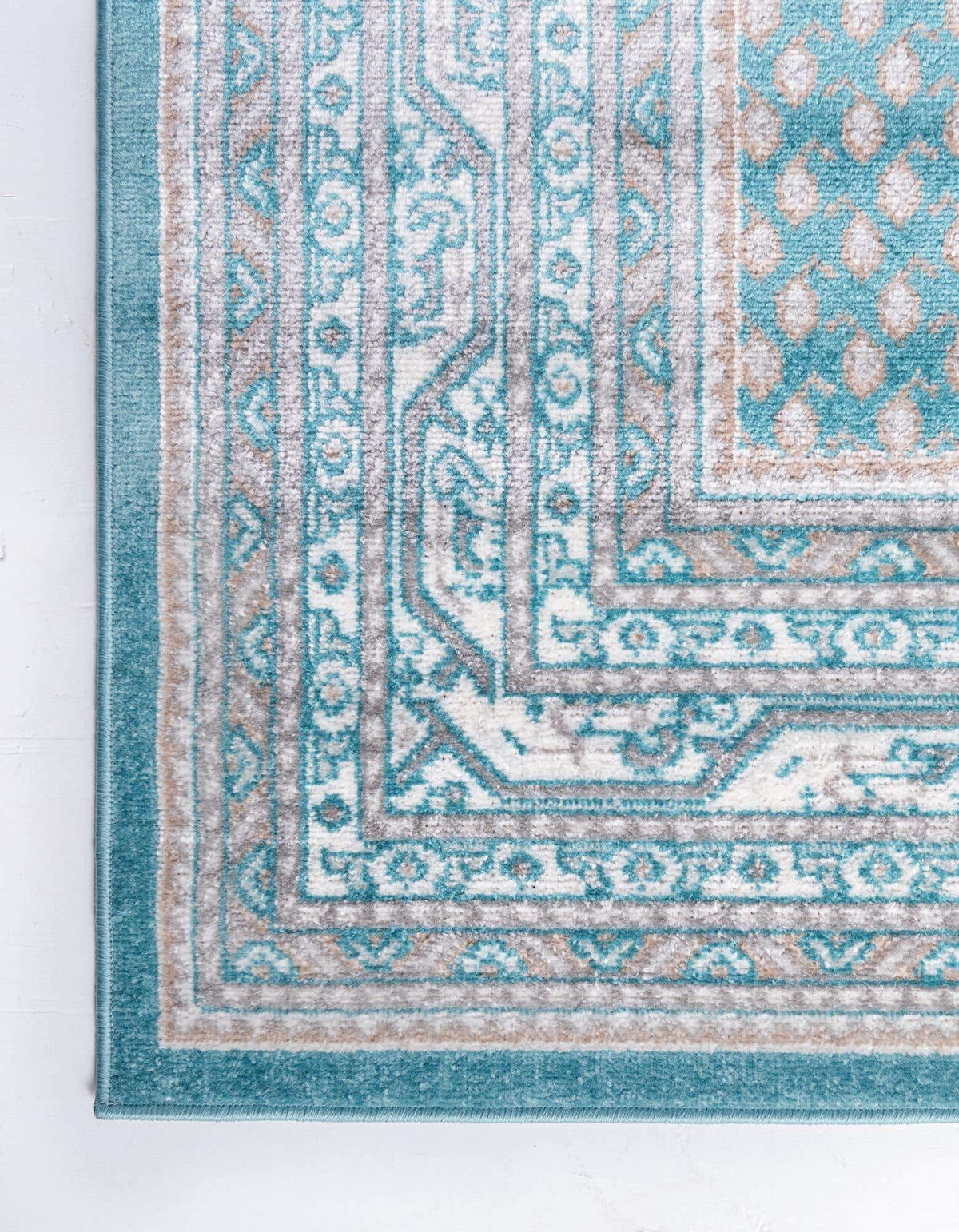 Rechteck Teppich Tribeca in Türkis von Hadorn™ - Lifestyle Image