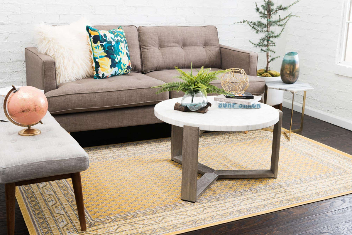 Rechteck Teppich Tribeca in Gelb von Hadorn™ - Lifestyle Image