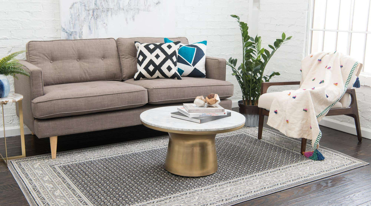 Rechteck Teppich Tribeca in Grau von Hadorn™ - Lifestyle Image