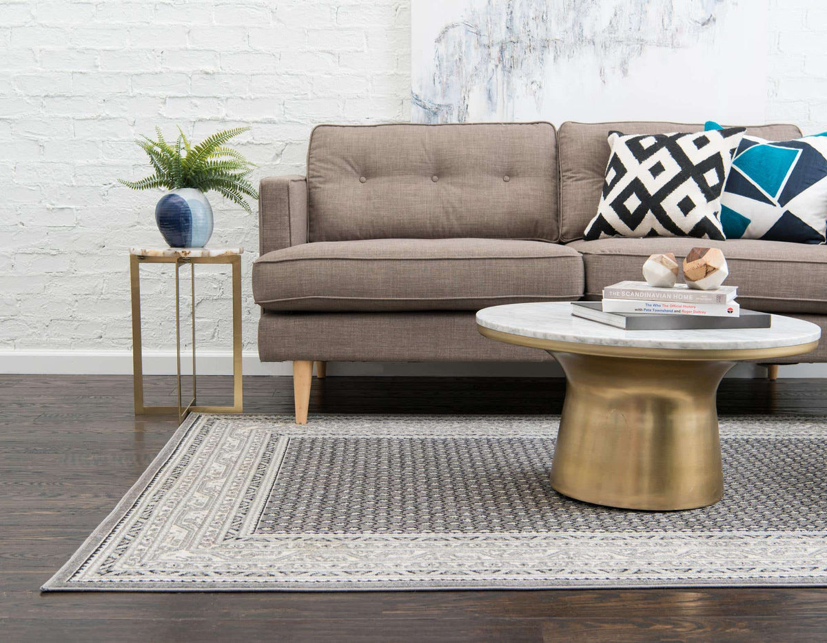 Rechteck Teppich Tribeca in Grau von Hadorn™ - Lifestyle Image