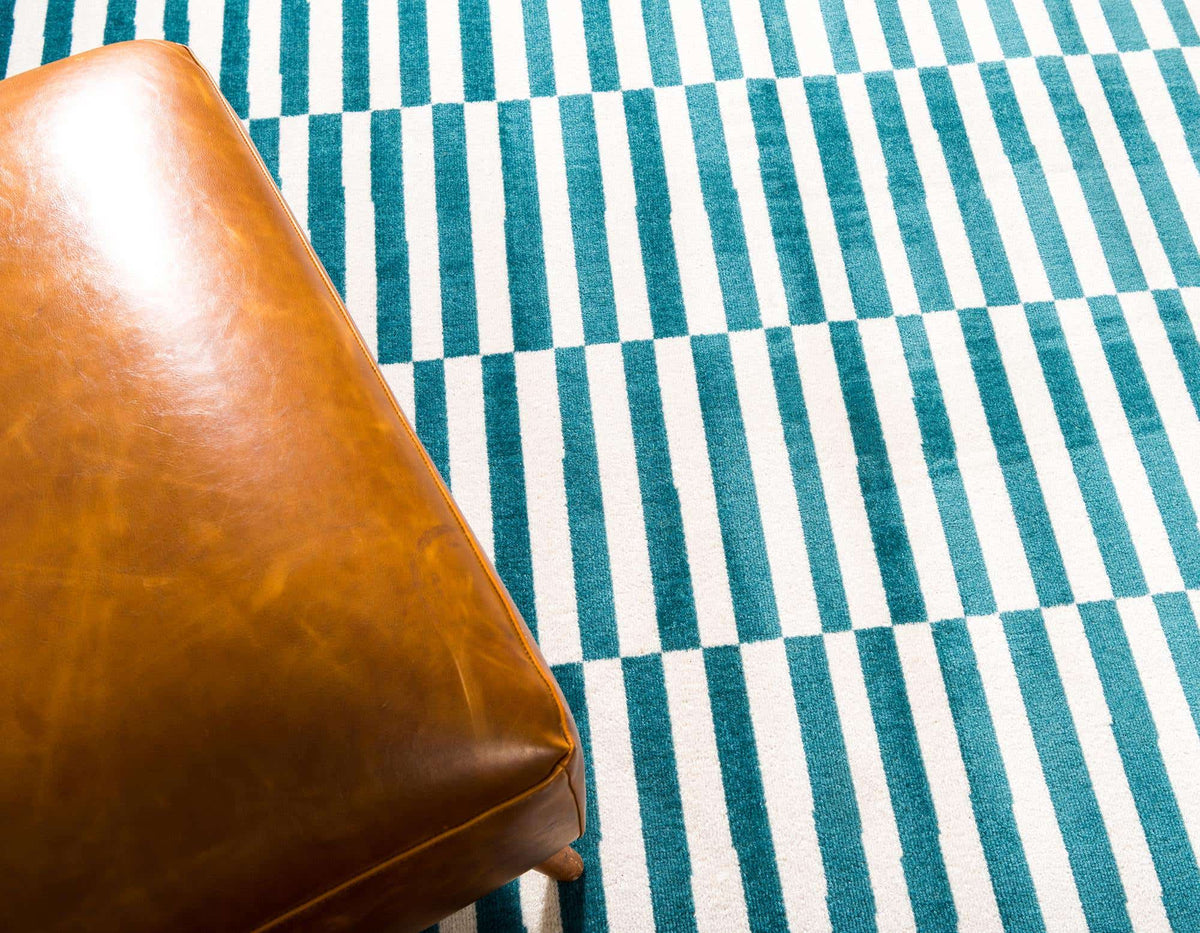 Rechteck Teppich Tribeca in Türkis von Hadorn™ - Lifestyle Image
