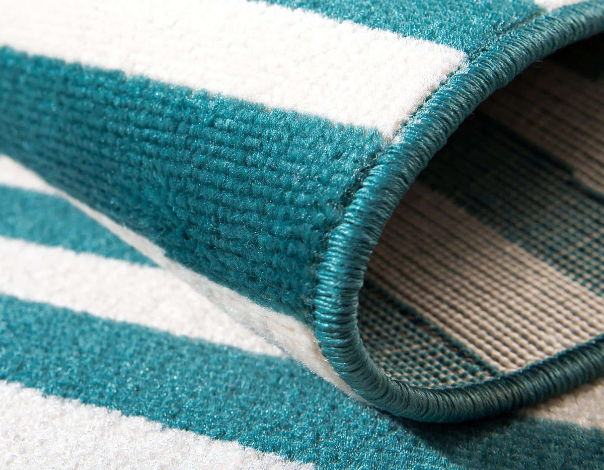 Rechteck Teppich Tribeca in Türkis von Hadorn™ - Lifestyle Image