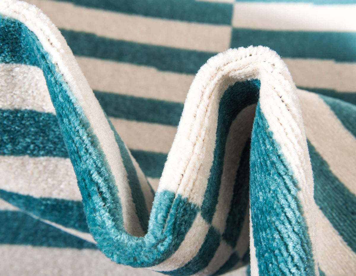 Rechteck Teppich Tribeca in Türkis von Hadorn™ - Lifestyle Image