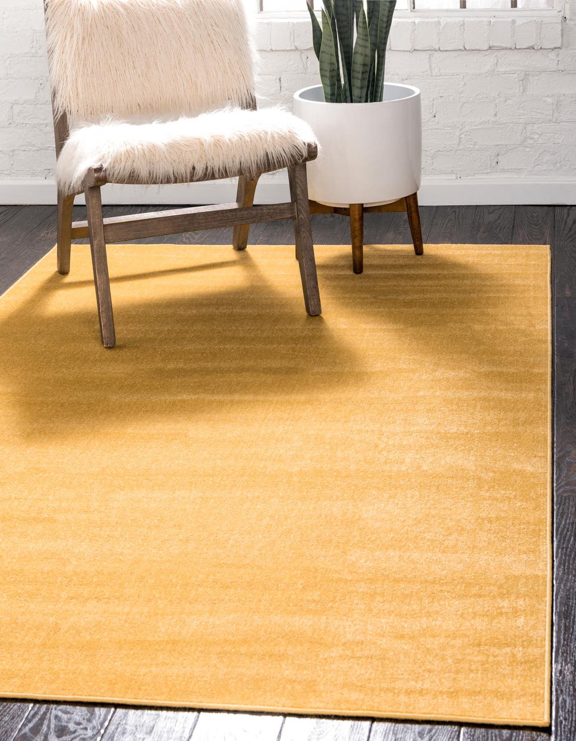 Rechteck Teppich Tribeca in Gold von Hadorn™ - Lifestyle Image