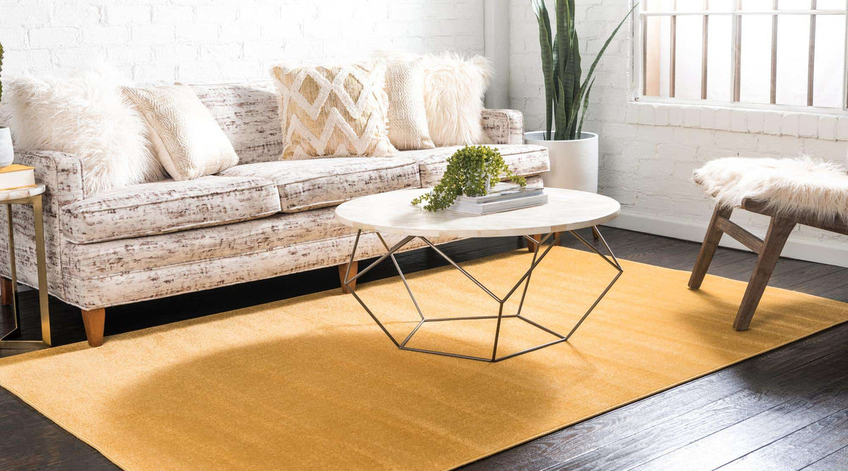 Rechteck Teppich Tribeca in Gold von Hadorn™ - Lifestyle Image