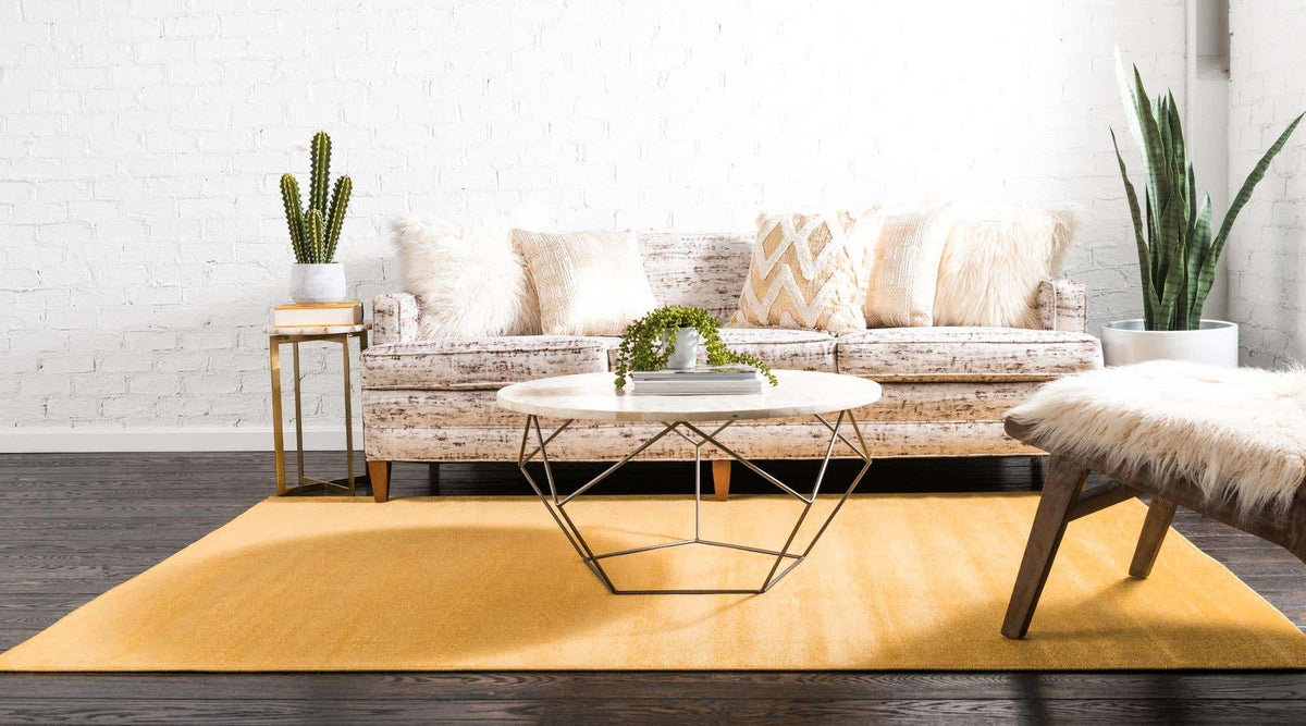 Rechteck Teppich Tribeca in Gold von Hadorn™ - Lifestyle Image