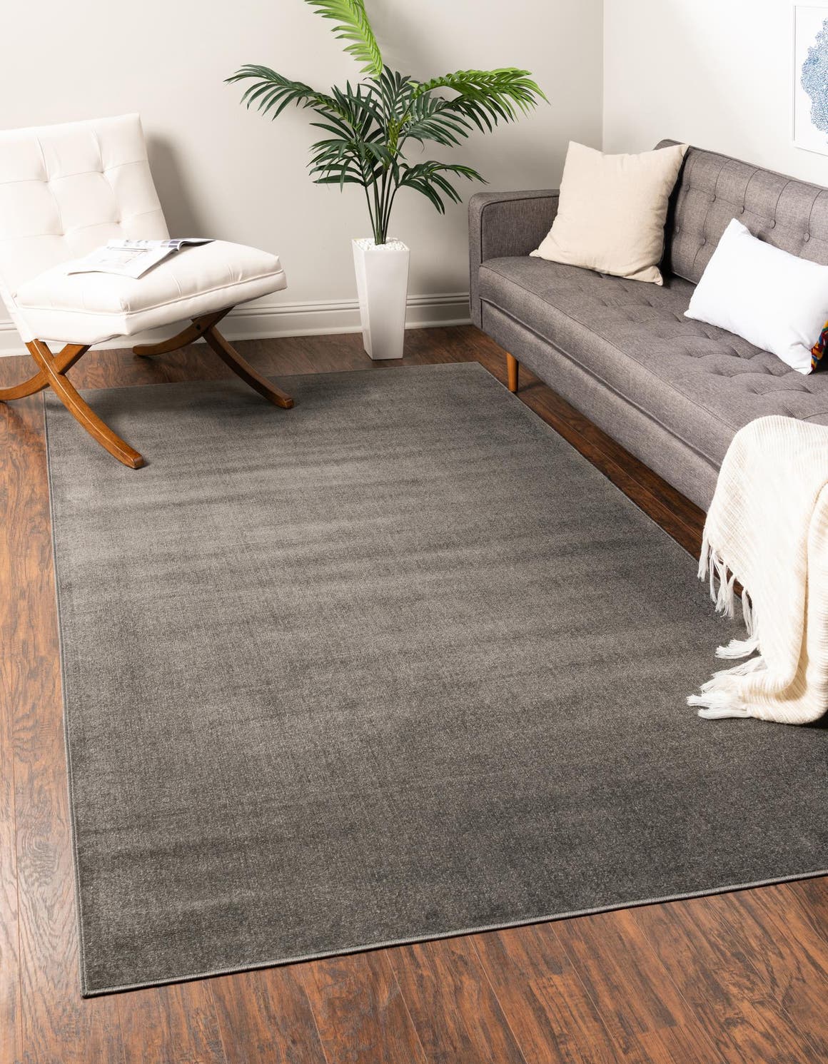 Rechteck Teppich Tribeca in Grau von Hadorn™ - Lifestyle Image