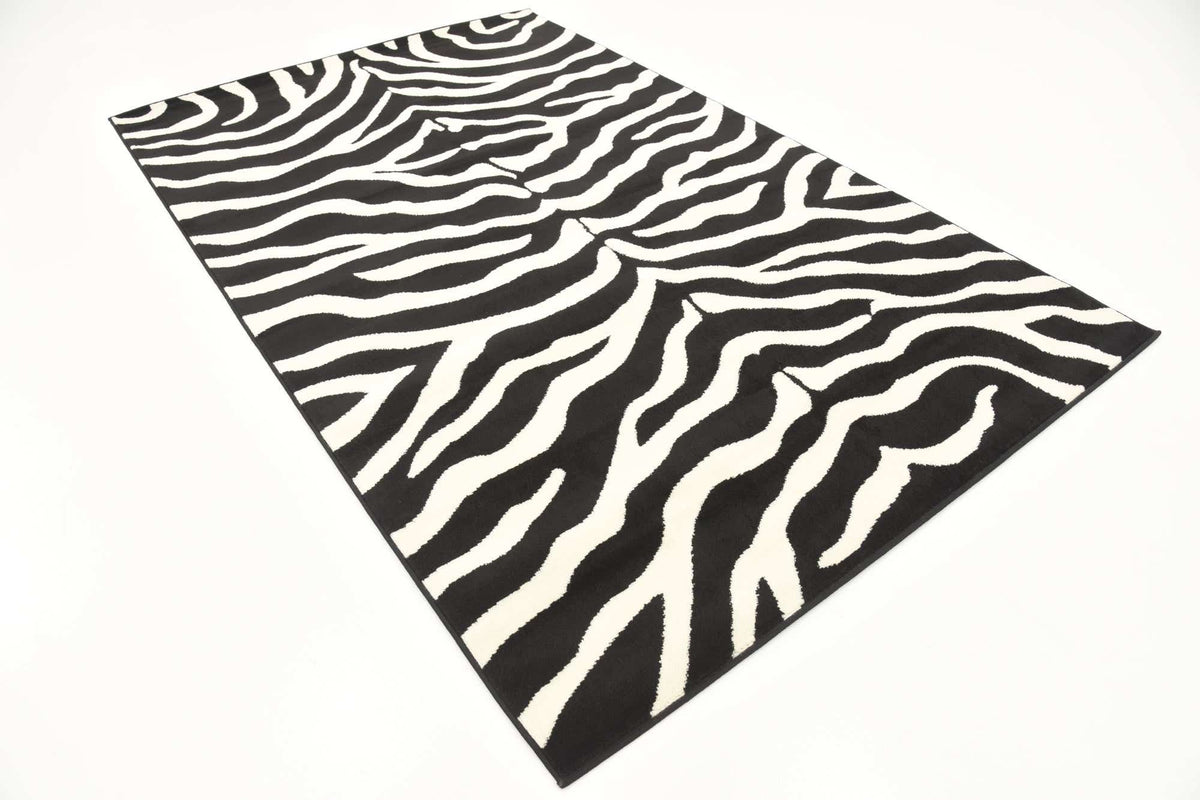 Rechteck Teppich Safari in Schwarz von Hadorn™ - Lifestyle Image