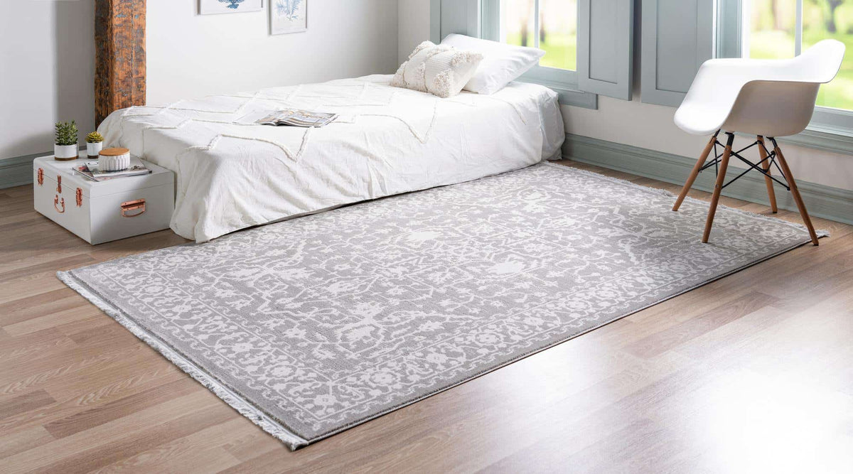 Rechteck Teppich New Vintage in Hellgrau von Hadorn™ - Lifestyle Image