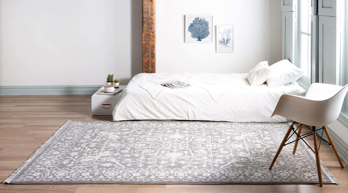 Rechteck Teppich New Vintage in Hellgrau von Hadorn™ - Lifestyle Image
