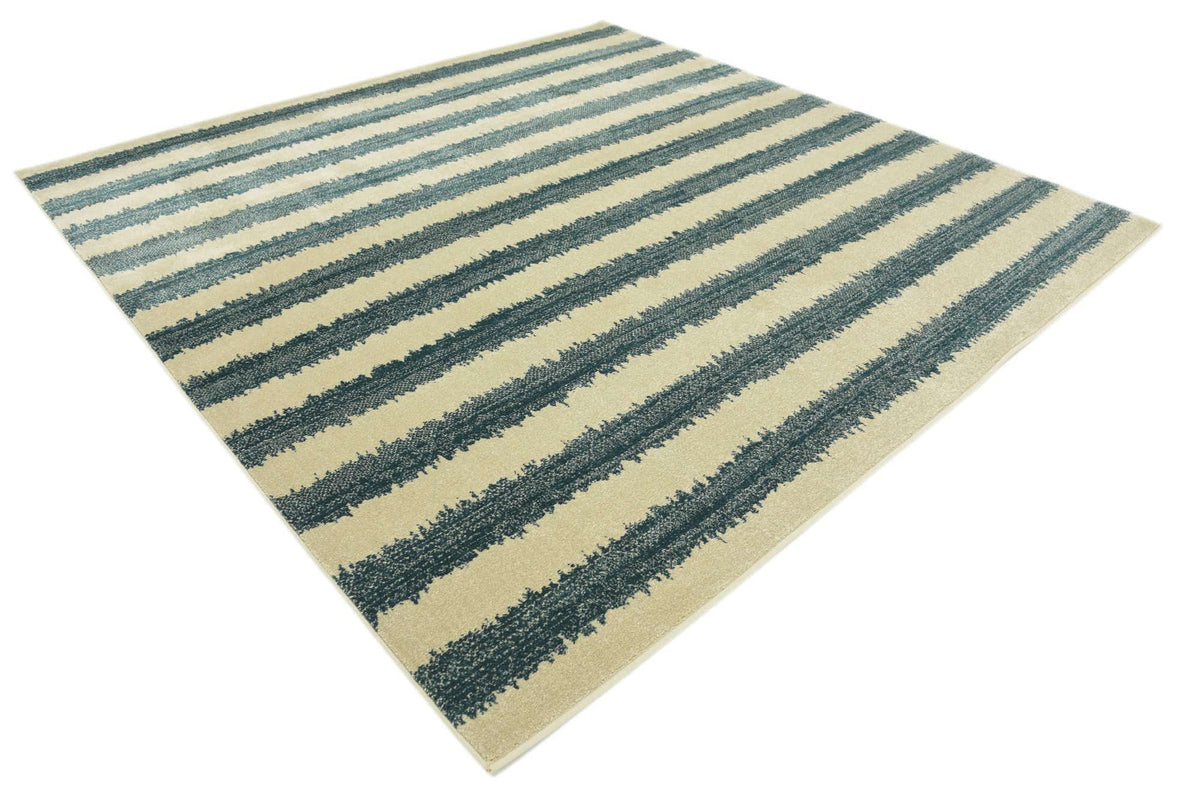 Quadratisch Teppich Dimensions in Blau von Hadorn™ - Lifestyle Image