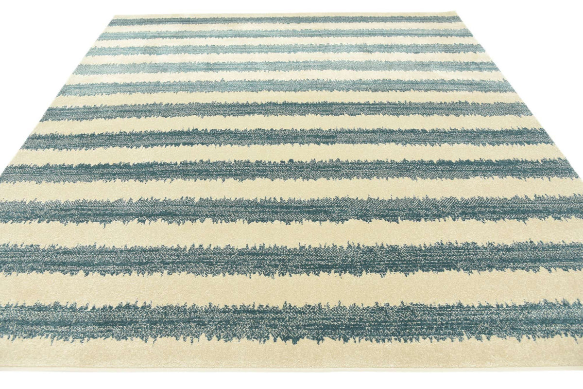 Quadratisch Teppich Dimensions in Blau von Hadorn™ - Lifestyle Image