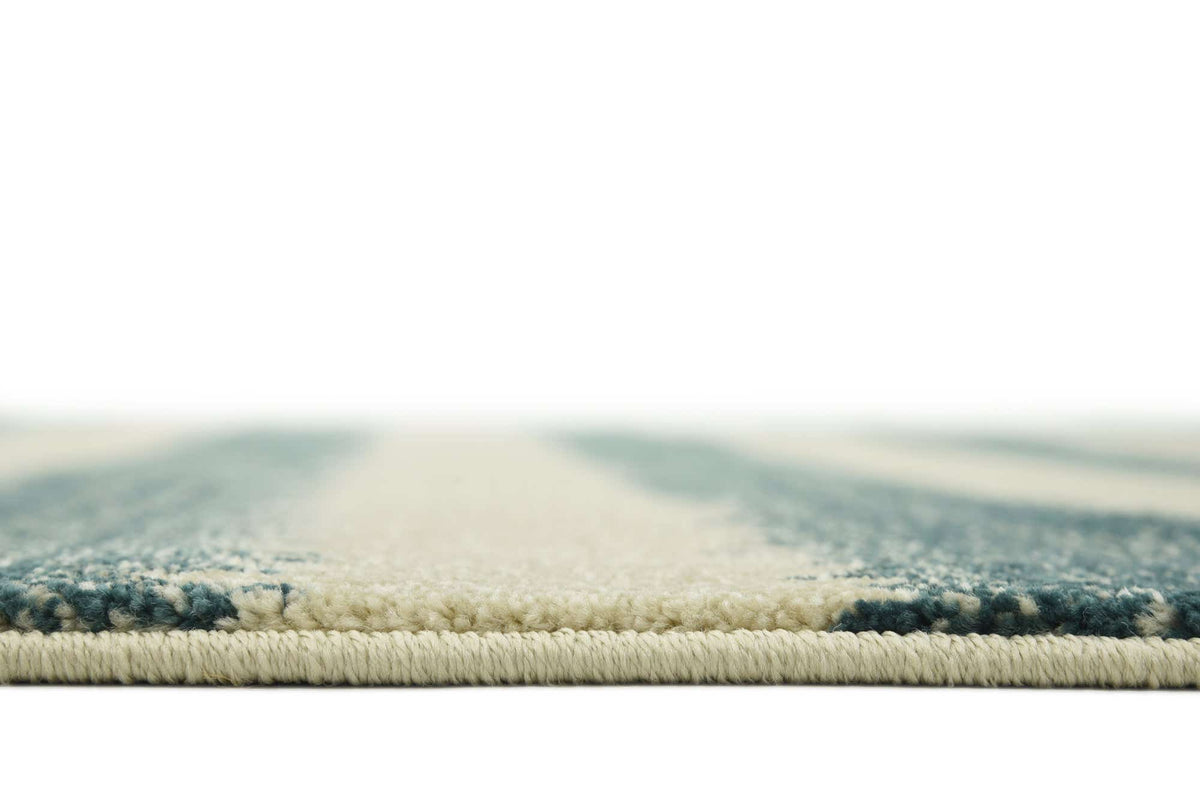 Quadratisch Teppich Dimensions in Blau von Hadorn™ - Lifestyle Image
