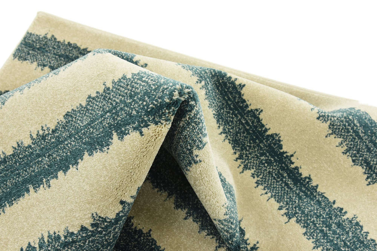 Quadratisch Teppich Dimensions in Blau von Hadorn™ - Lifestyle Image