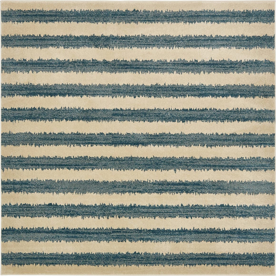 Quadratisch Teppich Dimensions in Blau von Hadorn™ - Lifestyle Image