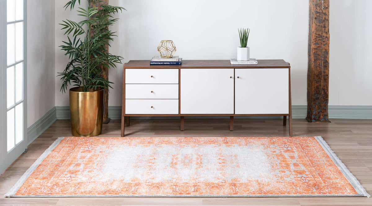 Rechteck Teppich New Vintage in Terrakotta von Hadorn™ - Lifestyle Image