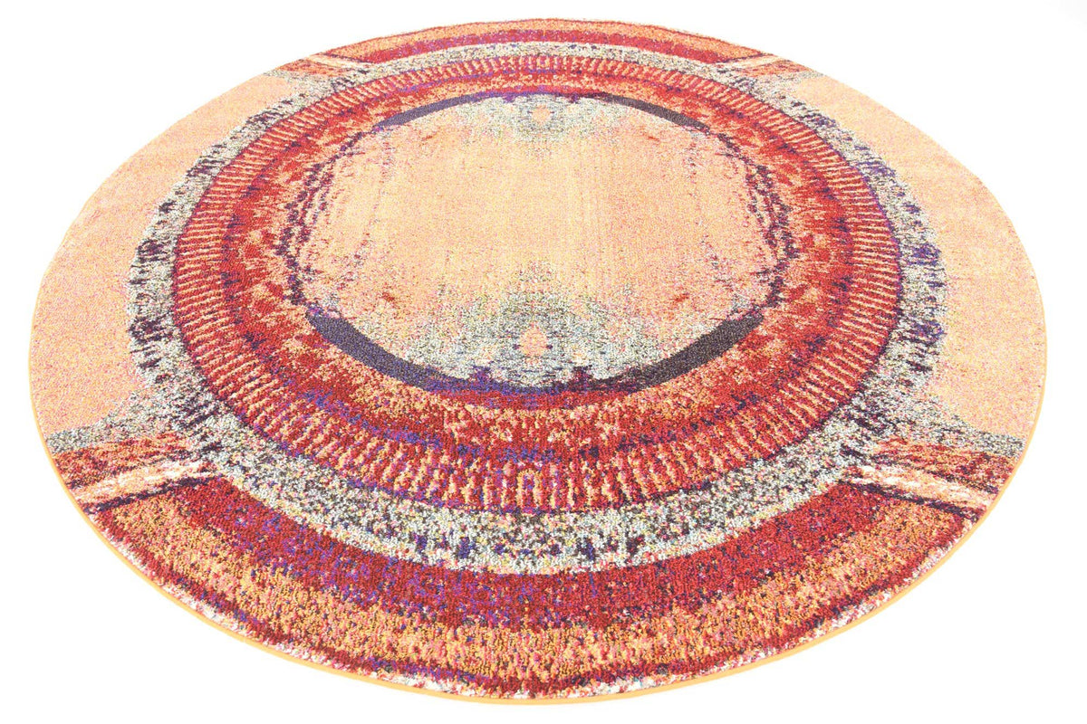 Rund Teppich Casablanca in Orange von Hadorn™ - Lifestyle Image