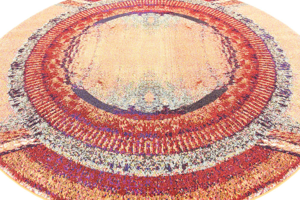 Rund Teppich Casablanca in Orange von Hadorn™ - Lifestyle Image