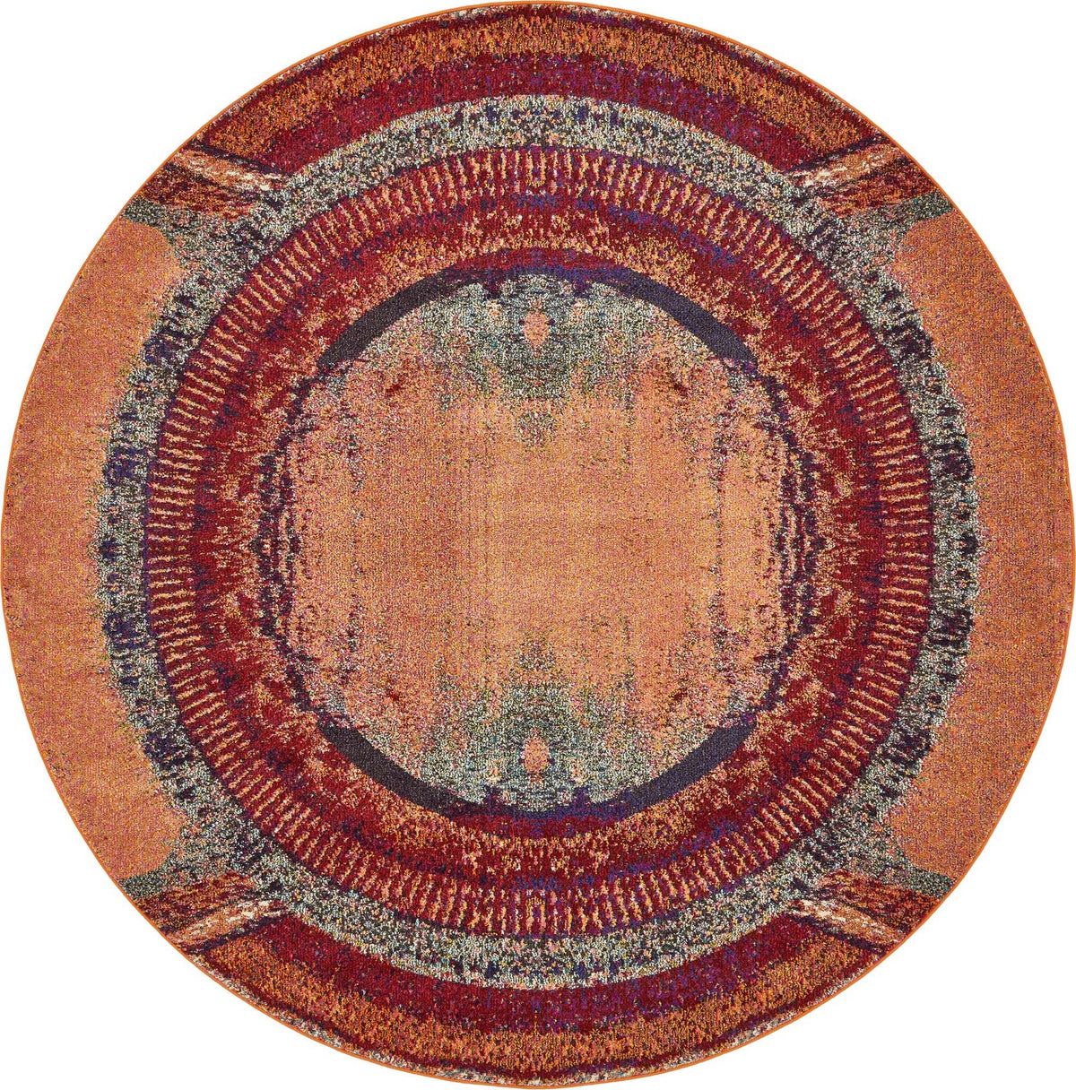 Rund Teppich Casablanca in Orange von Hadorn™ - Lifestyle Image