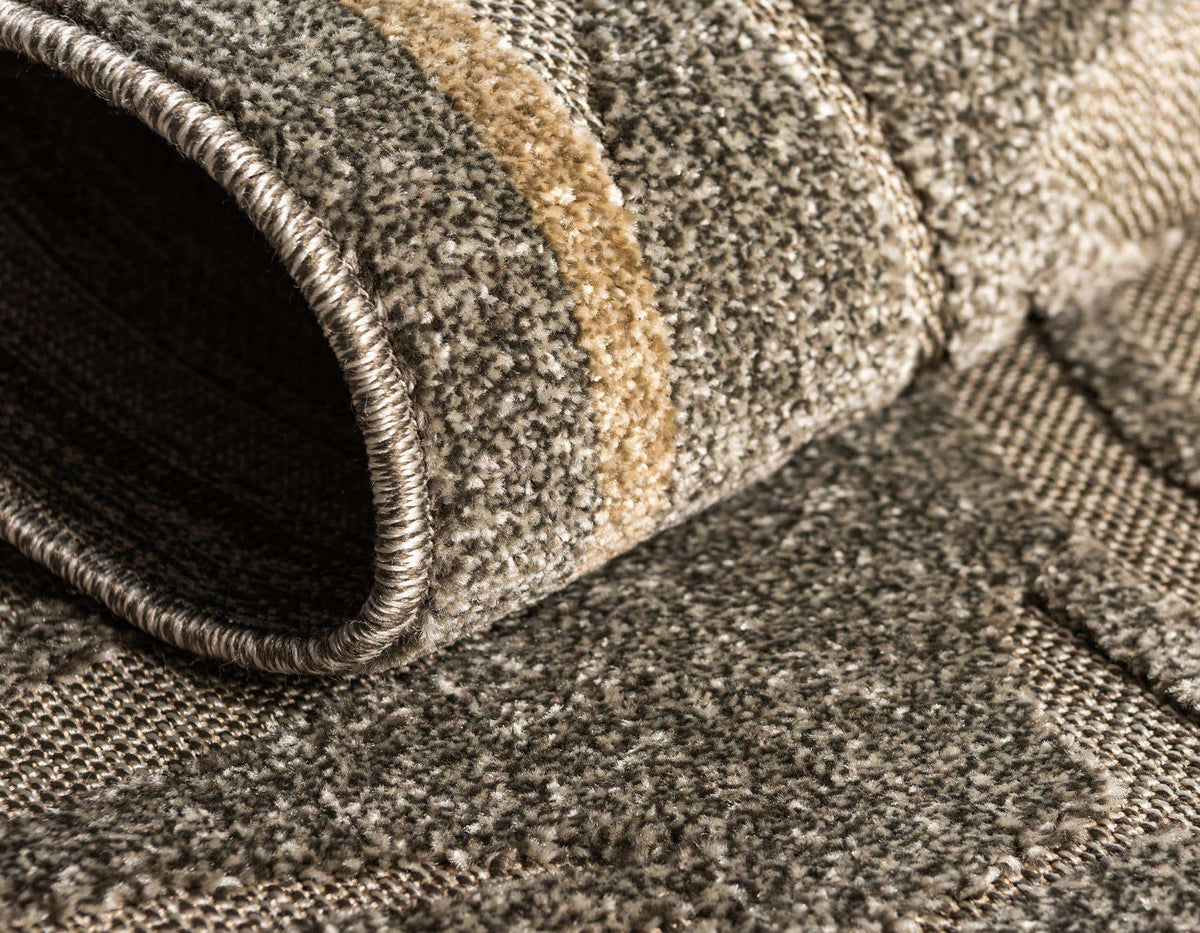 Rechteck Outdoor Teppich Outdoor Botanical in Grau von Hadorn™ - Lifestyle Image