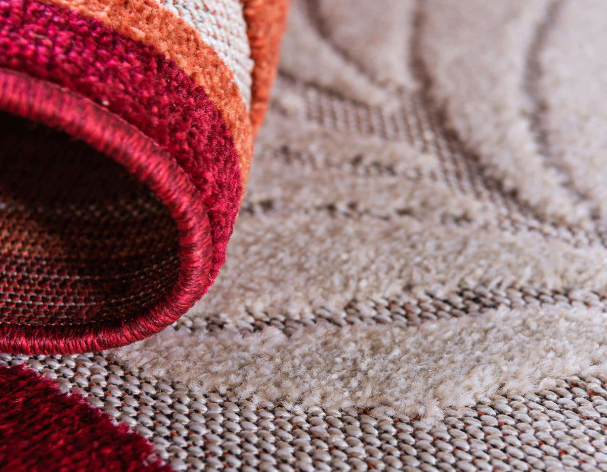 Rechteck Outdoor Teppich Outdoor Botanical in Rot von Hadorn™ - Lifestyle Image