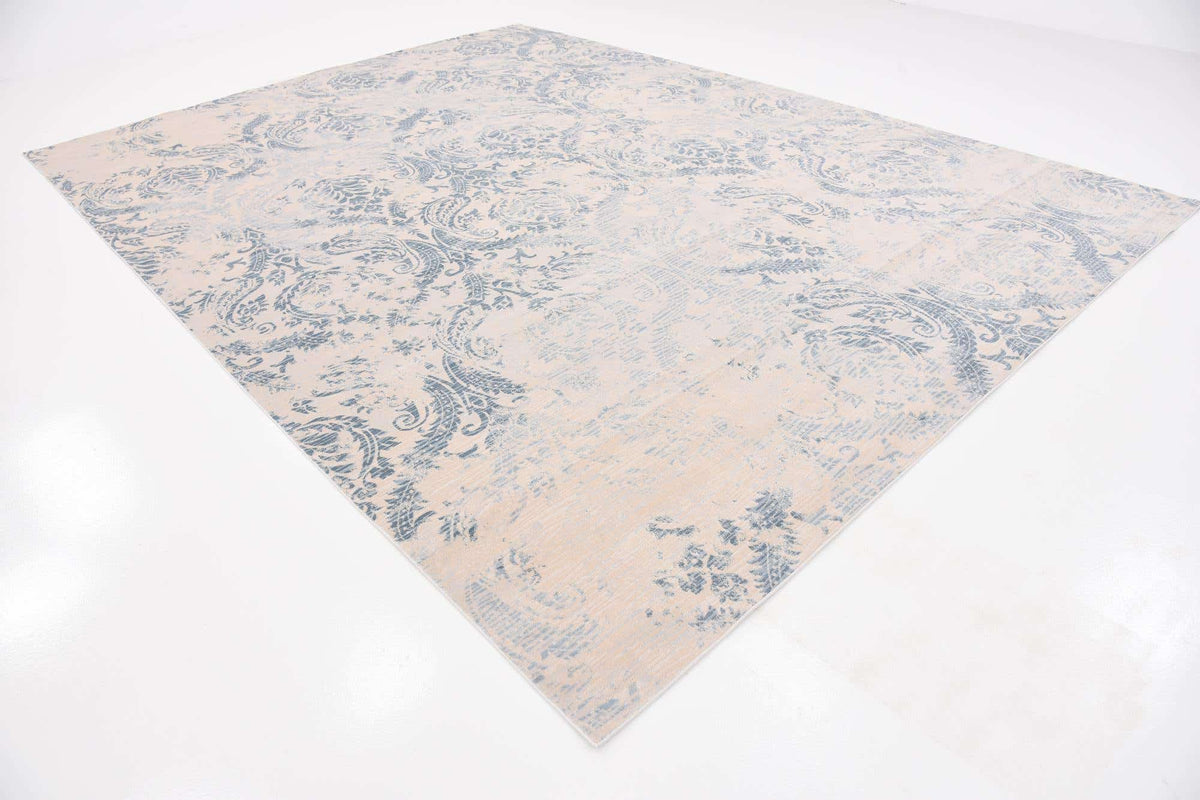 Rechteck Teppich Restoration in Blau von Hadorn™ - Lifestyle Image