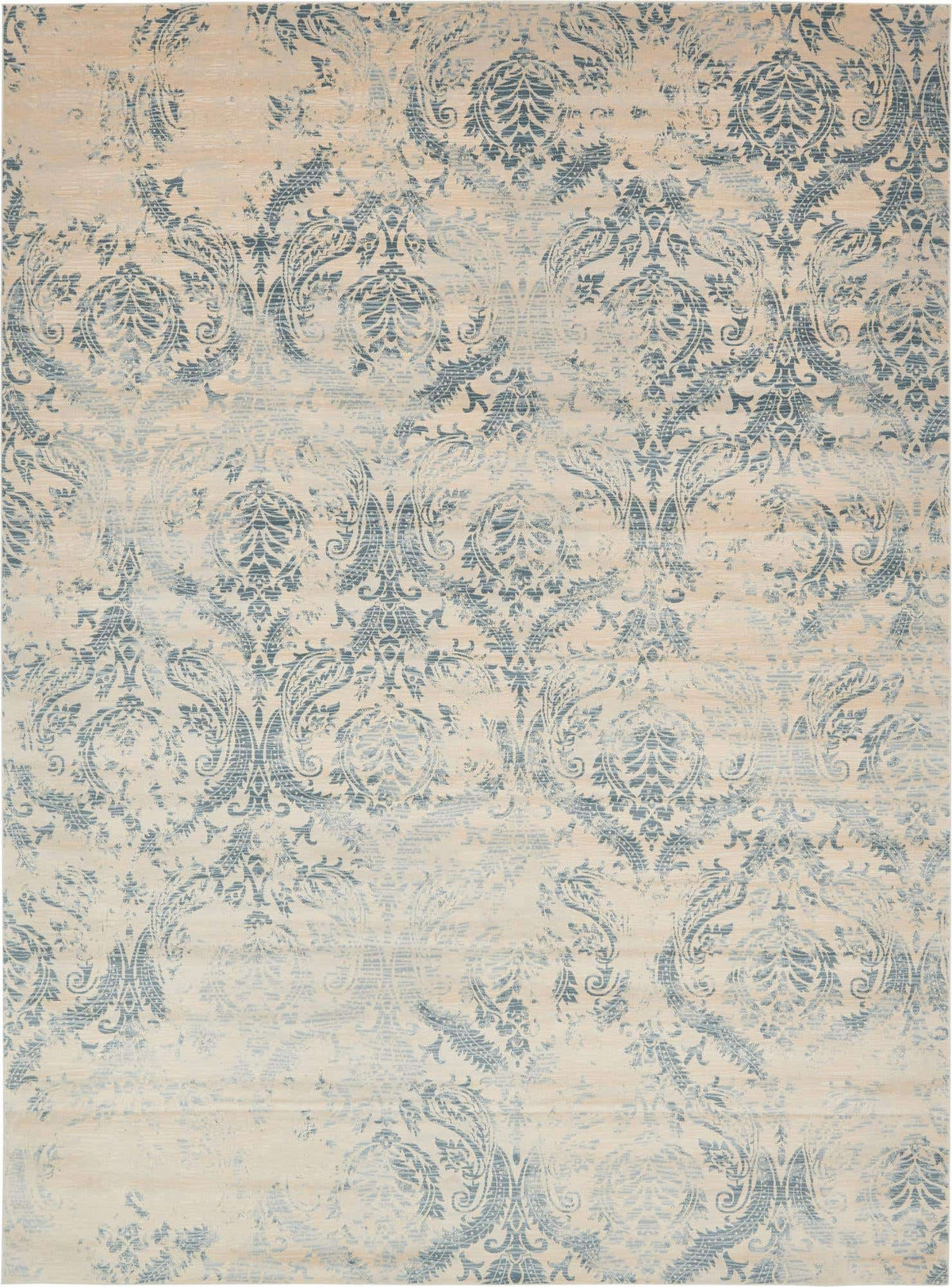 Rechteck Teppich Restoration in Blau von Hadorn™ - Lifestyle Image
