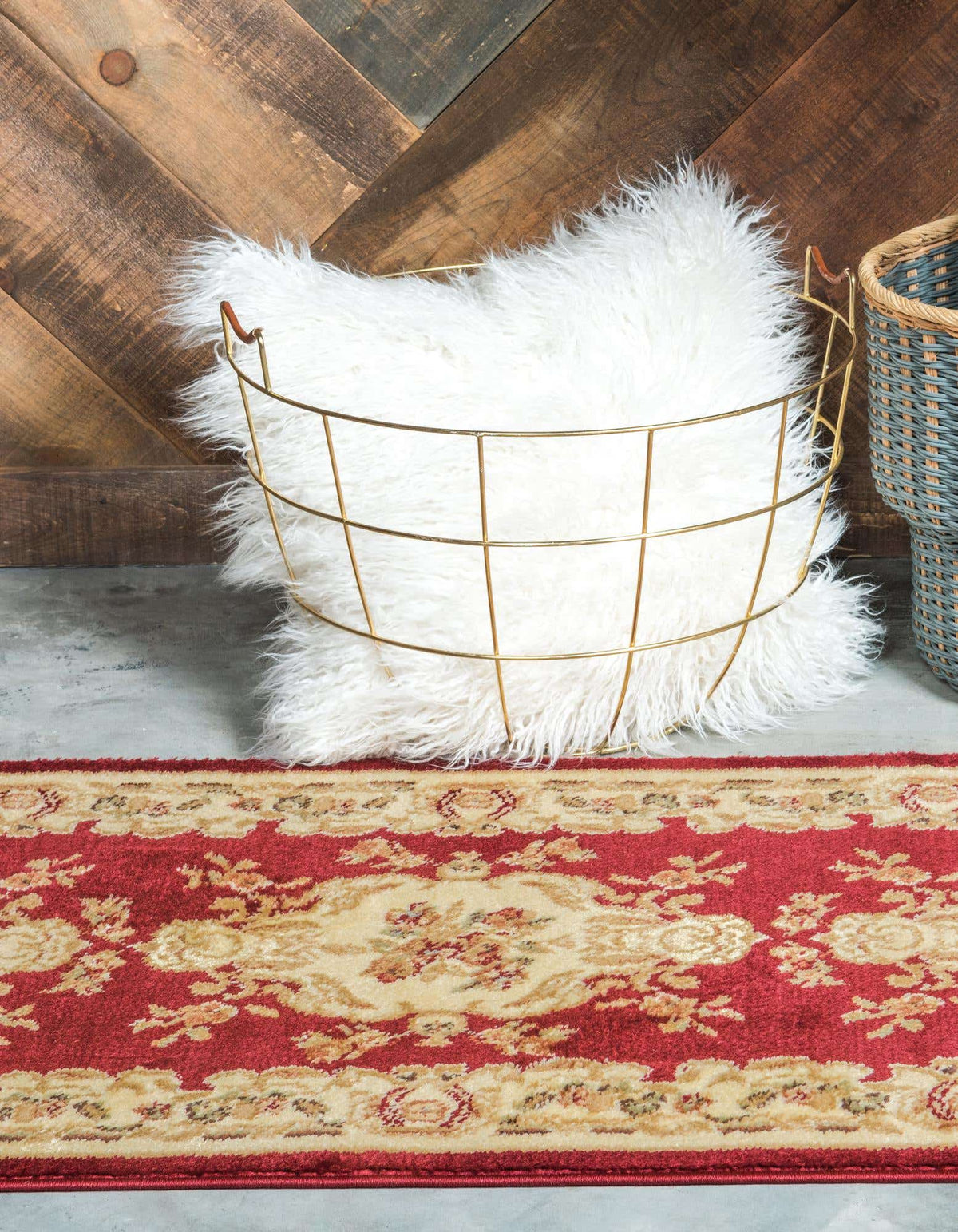 Läufer Teppich Classic Aubusson in Rot von Hadorn™ - Lifestyle Image