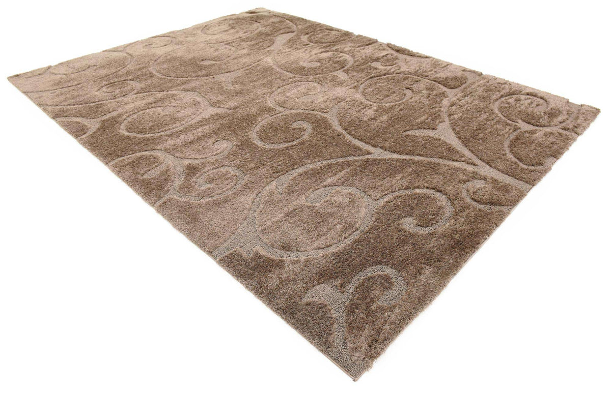 Rechteck Hochflorteppich Floral Shag in Braun von Hadorn™ - Lifestyle Image