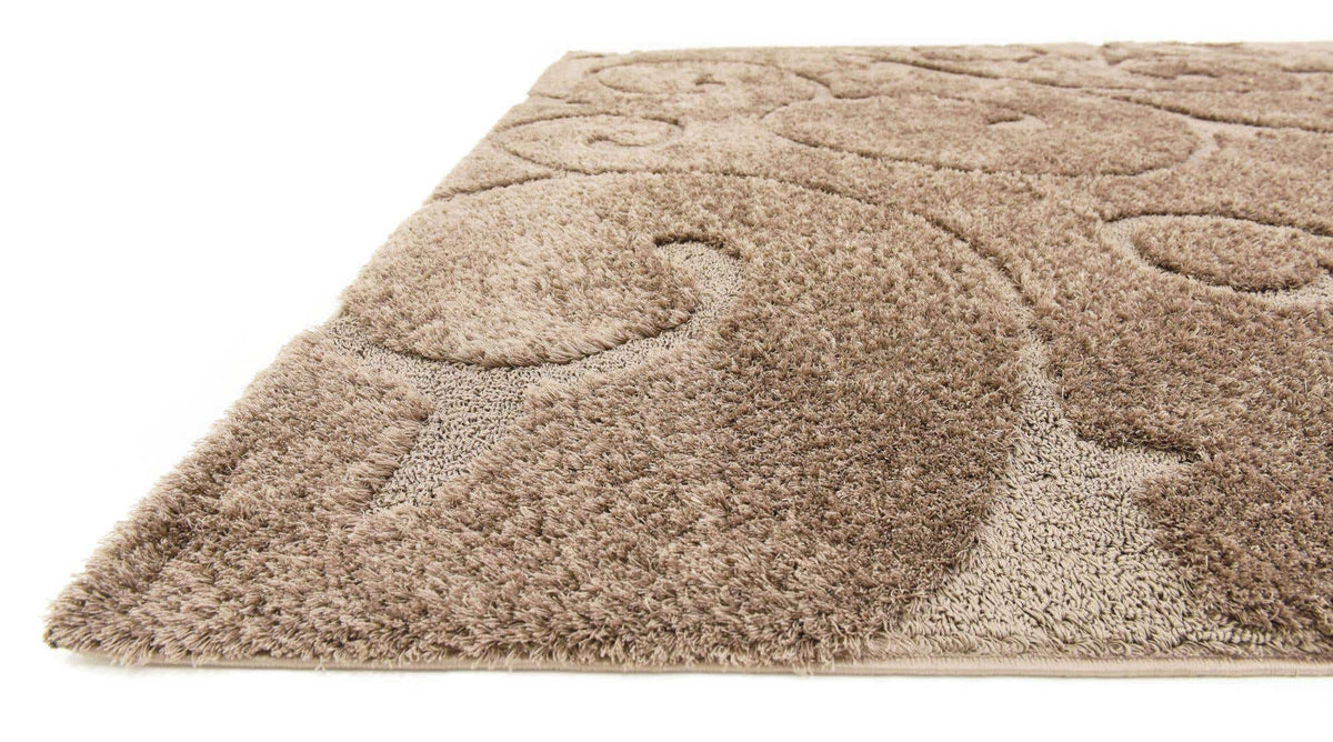 Rechteck Hochflorteppich Floral Shag in Braun von Hadorn™ - Lifestyle Image