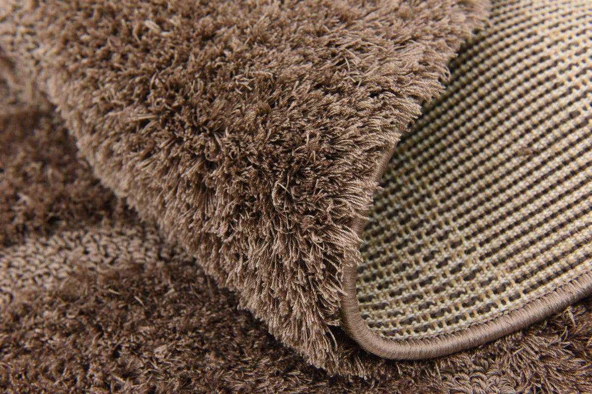 Rechteck Hochflorteppich Floral Shag in Braun von Hadorn™ - Lifestyle Image