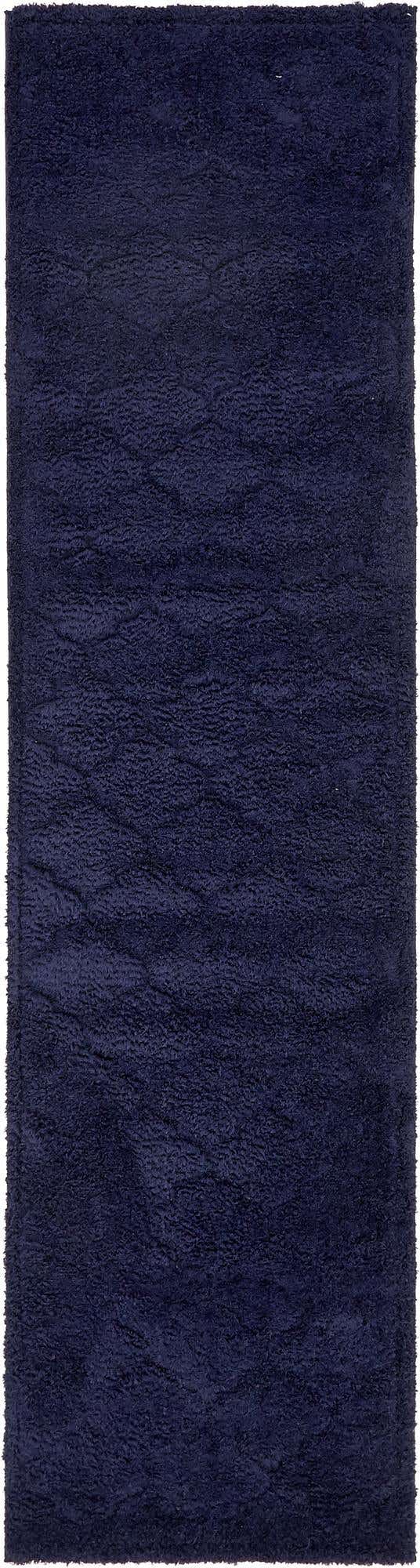 Läufer Hochflorteppich Trellis Shag in Blau von Hadorn™ - Lifestyle Image