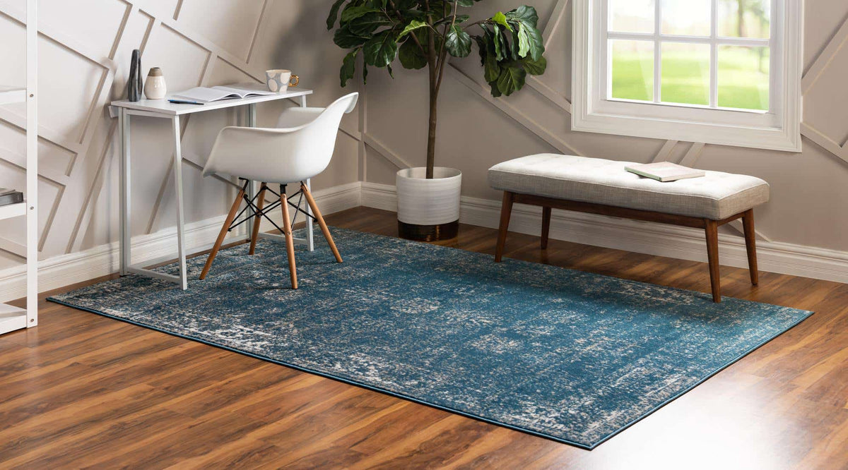 Rechteck Teppich Monaco in Blau von Hadorn™ - Lifestyle Image