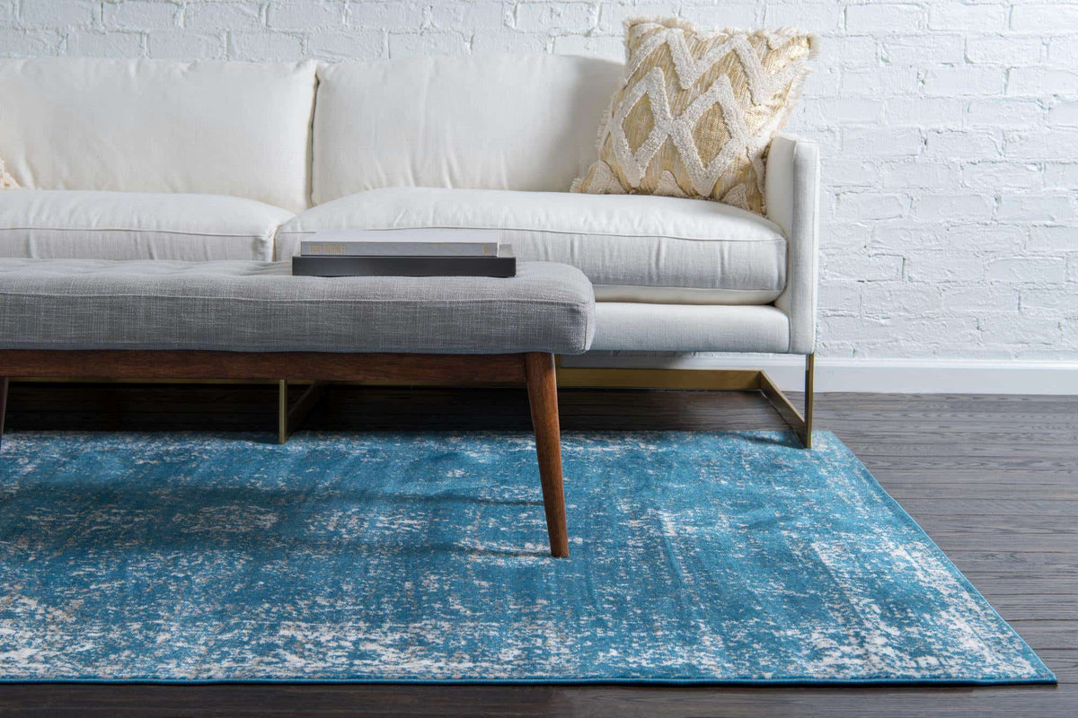 Rechteck Teppich Monaco in Blau von Hadorn™ - Lifestyle Image