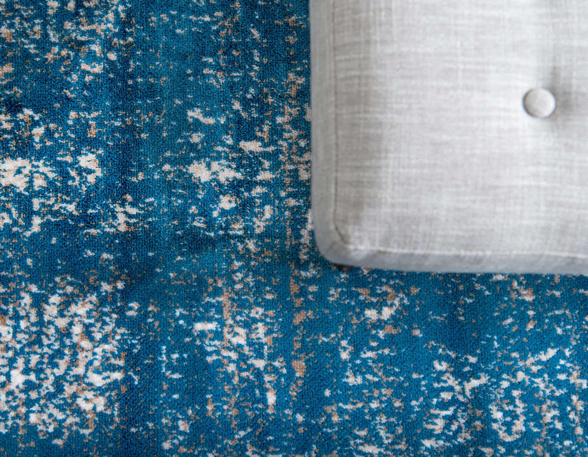 Rechteck Teppich Monaco in Blau von Hadorn™ - Lifestyle Image