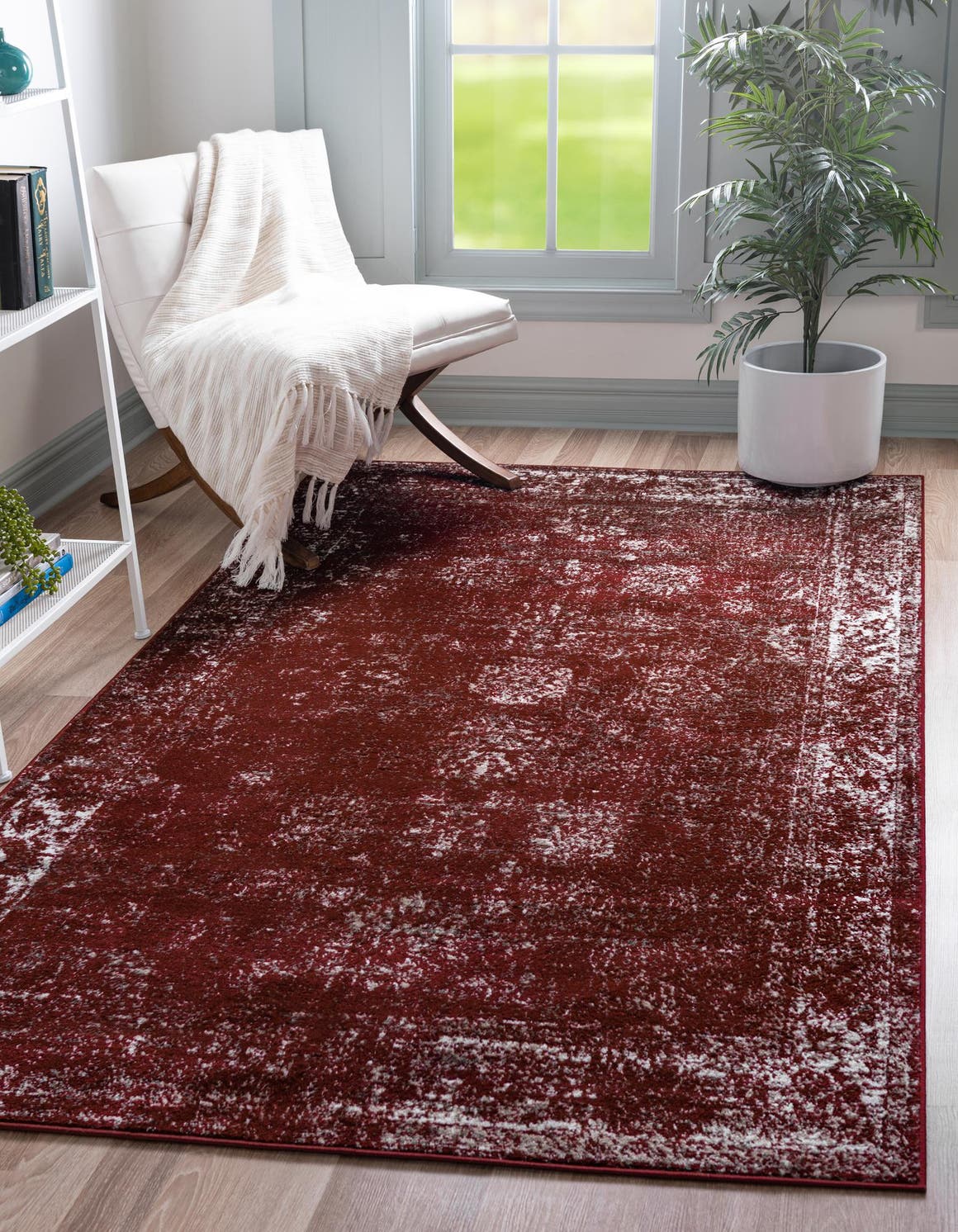Rechteck Teppich Monaco in Rot von Hadorn™ - Lifestyle Image