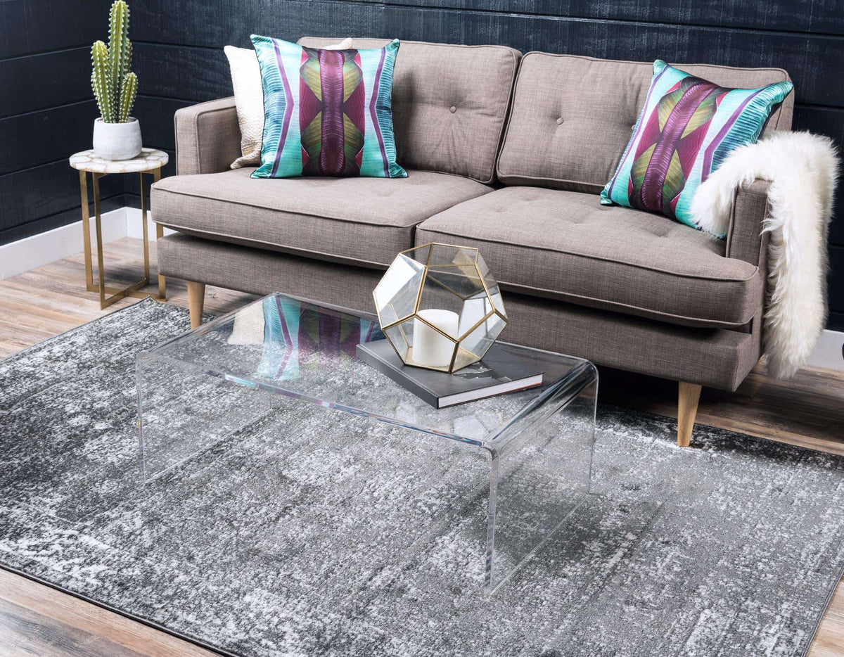 Rechteck Teppich Monaco in Dunkelgrau von Hadorn™ - Lifestyle Image