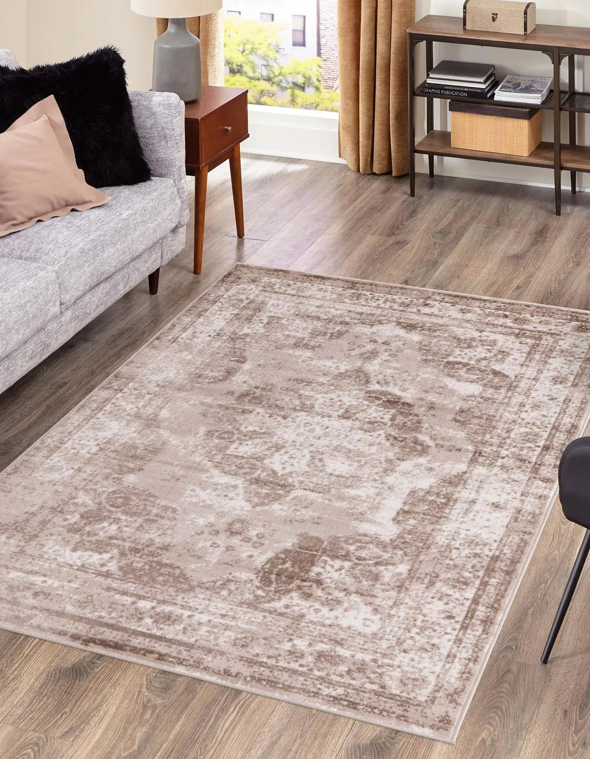 Rechteck Teppich Monaco in Beige von Hadorn™ - Lifestyle Image