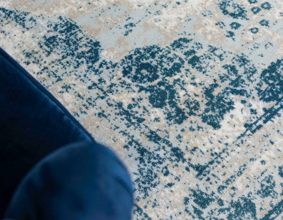 Rechteck Teppich Monaco in Blau von Hadorn™ - Lifestyle Image
