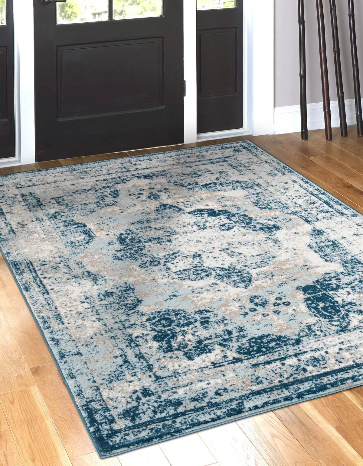 Rechteck Teppich Monaco in Blau von Hadorn™ - Lifestyle Image