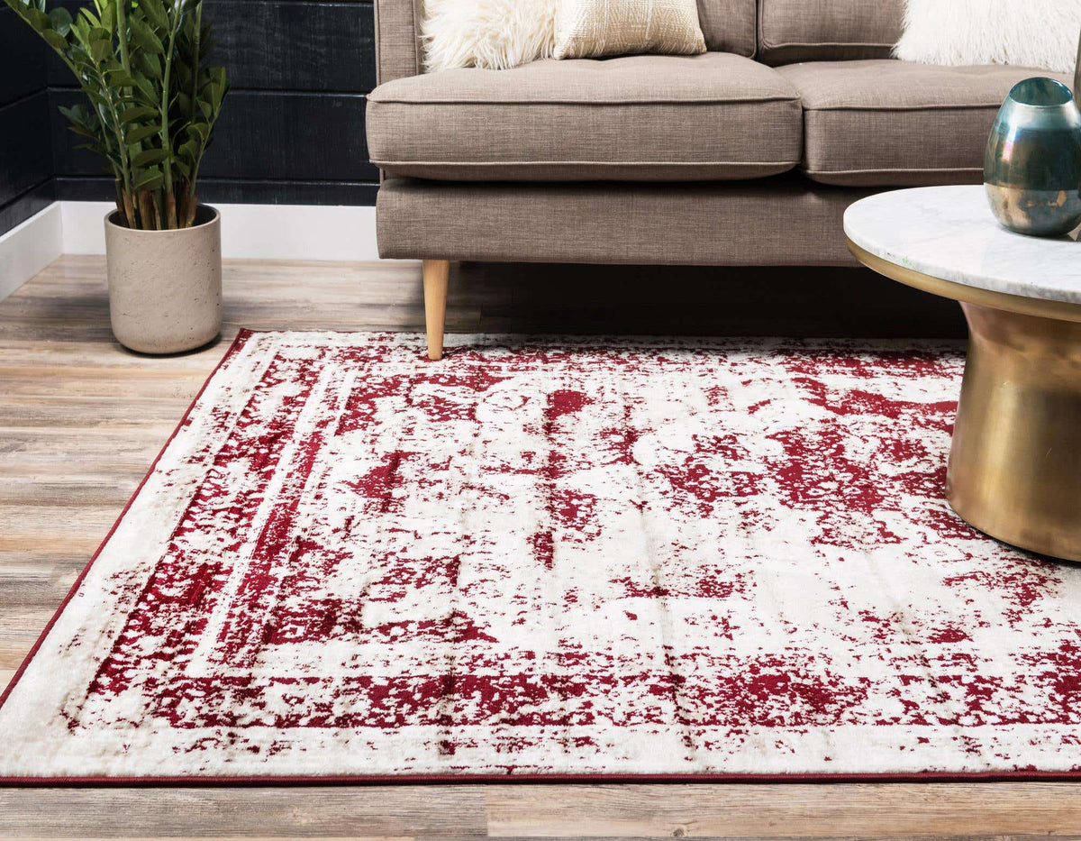 Rechteck Teppich Monaco in Rot von Hadorn™ - Lifestyle Image
